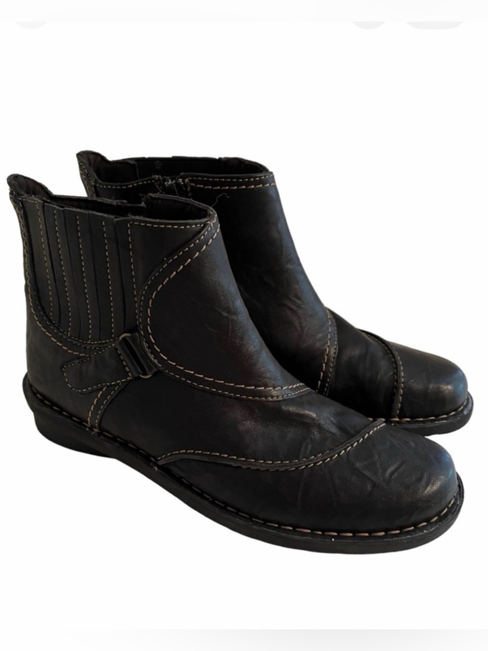 Clarks Bendables Dark Brown Ankle Booties 8 NEW